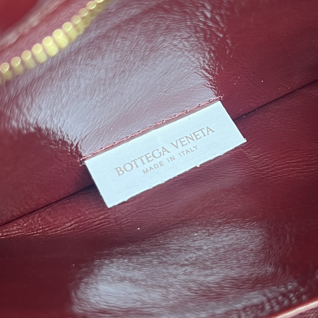 Kalimero Citta Intreccio Leather Shoulder Bag Bordeaux